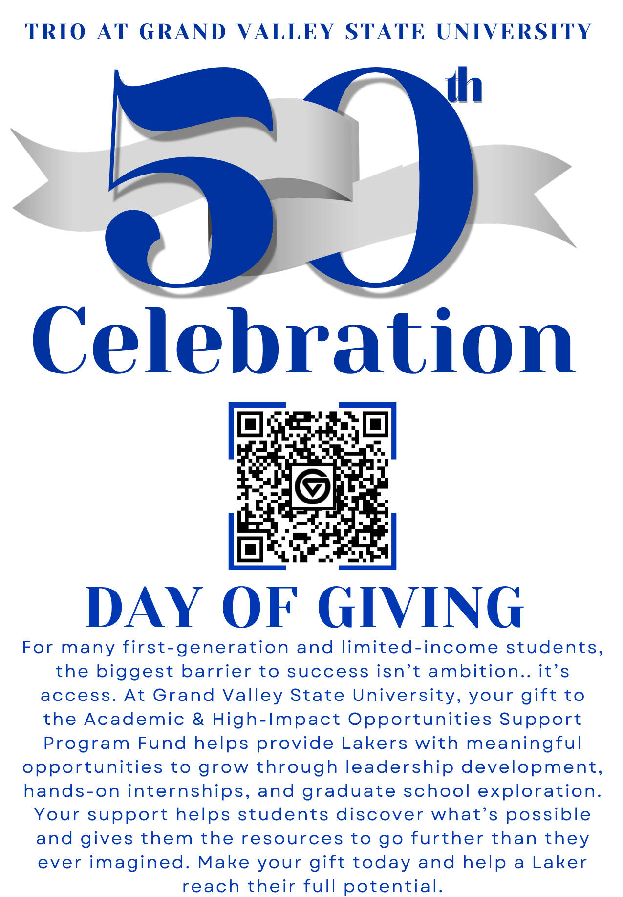 Day of Giving link and explanation